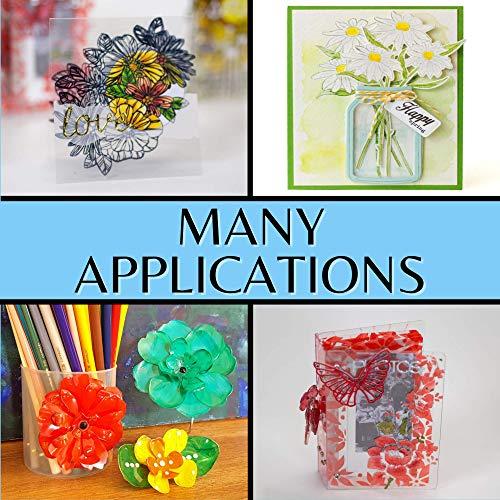 Grafix Grafix Ultra Clear .007 Plastic, Durable and Archival Film, Perfect for DIY Crafts, Stencils, Journals, Cards, 3D Embellishments, and More, 12\" x 12\", 25 Pack