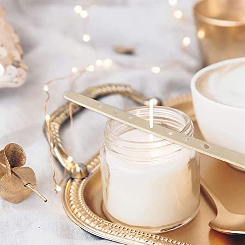 ANTUNIHOD Wooden Candle Wick Holders Pack of 100pcs Wick Centering Devices Candle Wick Bars for Candle Making … (7.1inch - 100pcs)