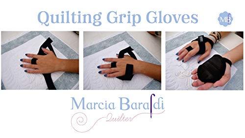 Marcia Baraldi Marcia Baraldi Quilting Grip Gloves for Free Motion Quilting or Sewing - Adjustable Sizes- Small-Medium-Large