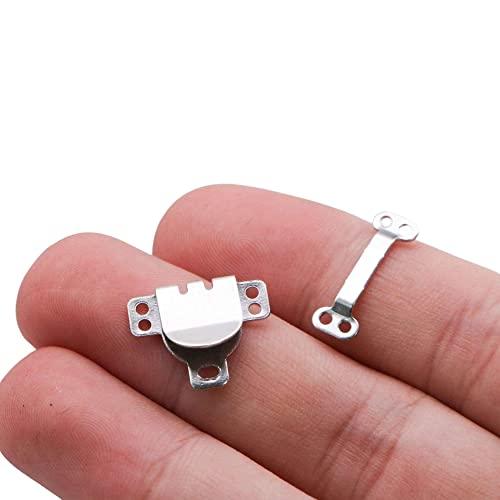 Lakesstory Hook and Eye Closures Sewing Hooks and Eyes Hook & Eye Closure Metal Hook and Eye Fasteners Metal Bra Hook and Eye Nickel Hook and Eye Closure Bra Pack of 4