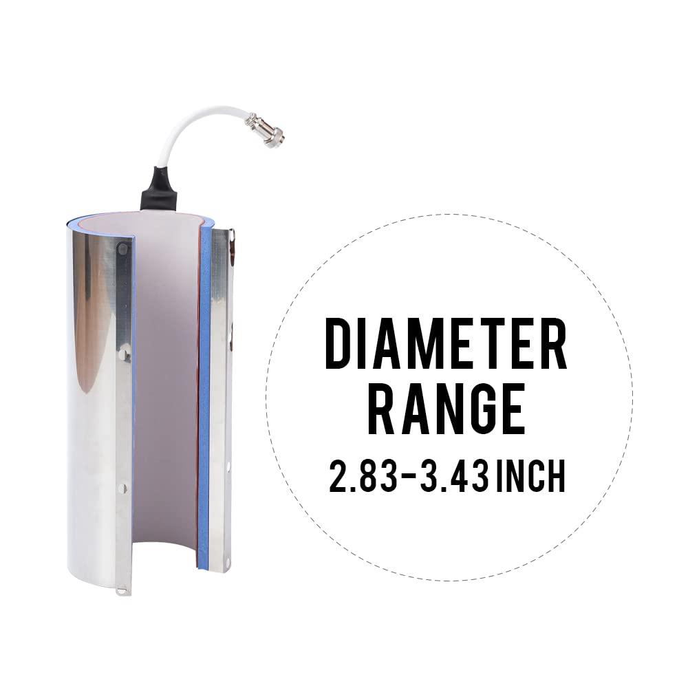 PYD Life PYD Life 5 Pin Connector 30 OZ Tumbler Mug Heat Press Attachment 30 OZ Replacement Heating Element for V3.0 Heat Press Skinny Tumbler Press Machine