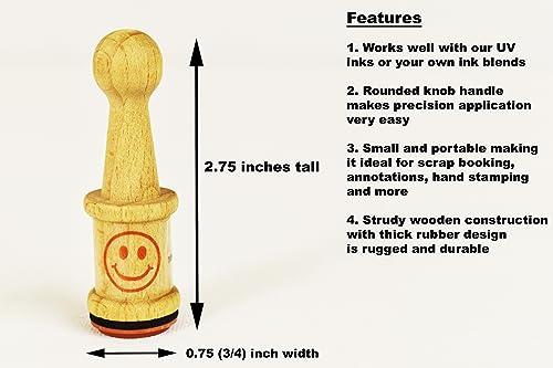 DIRECTGLOW LLC Little Classic Rubber Stamp (Smiley Face)