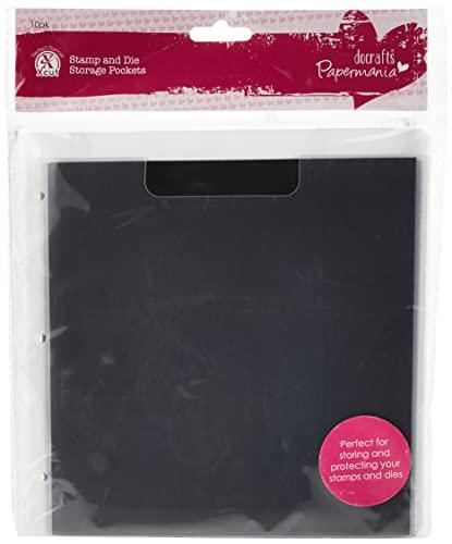 DOCrafts docrafts Papermania Stamp and Die Storage Pockets with Magnetic Shim for PM105902, 10-Pack