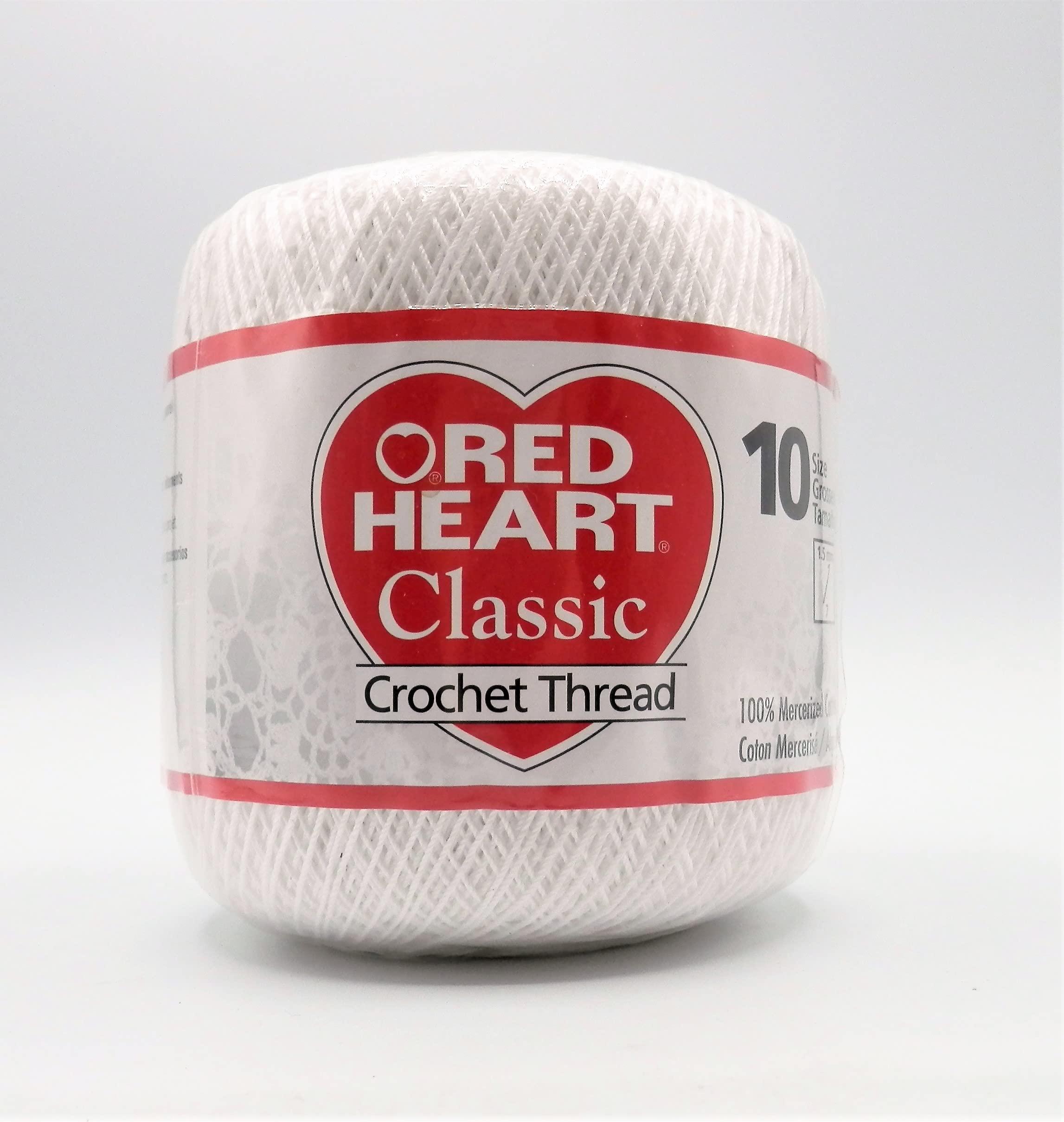 Red Heart Red Heart Classic Crochet Thread Size 10-White