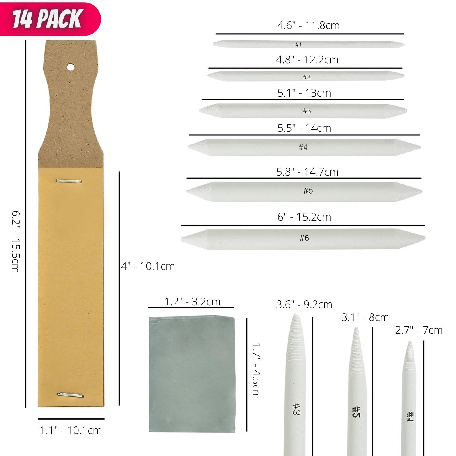 Mr. Pen Mr. Pen - 14 Pack of Blending Stumps, Art Eraser, Blending Sticks for Drawing, Shading Pencils for Sketching