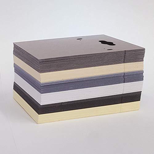 Gems on Display 100 Set Earring Display Card Earring Card Necklace Card Holder Custom Printed Card-Stock Paper Tags for DIY Ear Studs and Earrings 2" x 3" (Black, Printed)