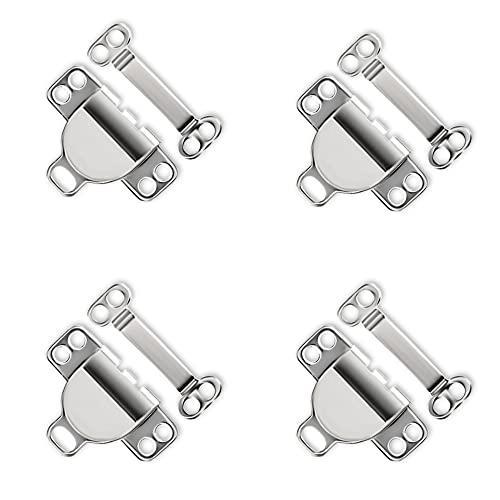 Lakesstory Hook and Eye Closures Sewing Hooks and Eyes Hook & Eye Closure Metal Hook and Eye Fasteners Metal Bra Hook and Eye Nickel Hook and Eye Closure Bra Pack of 4