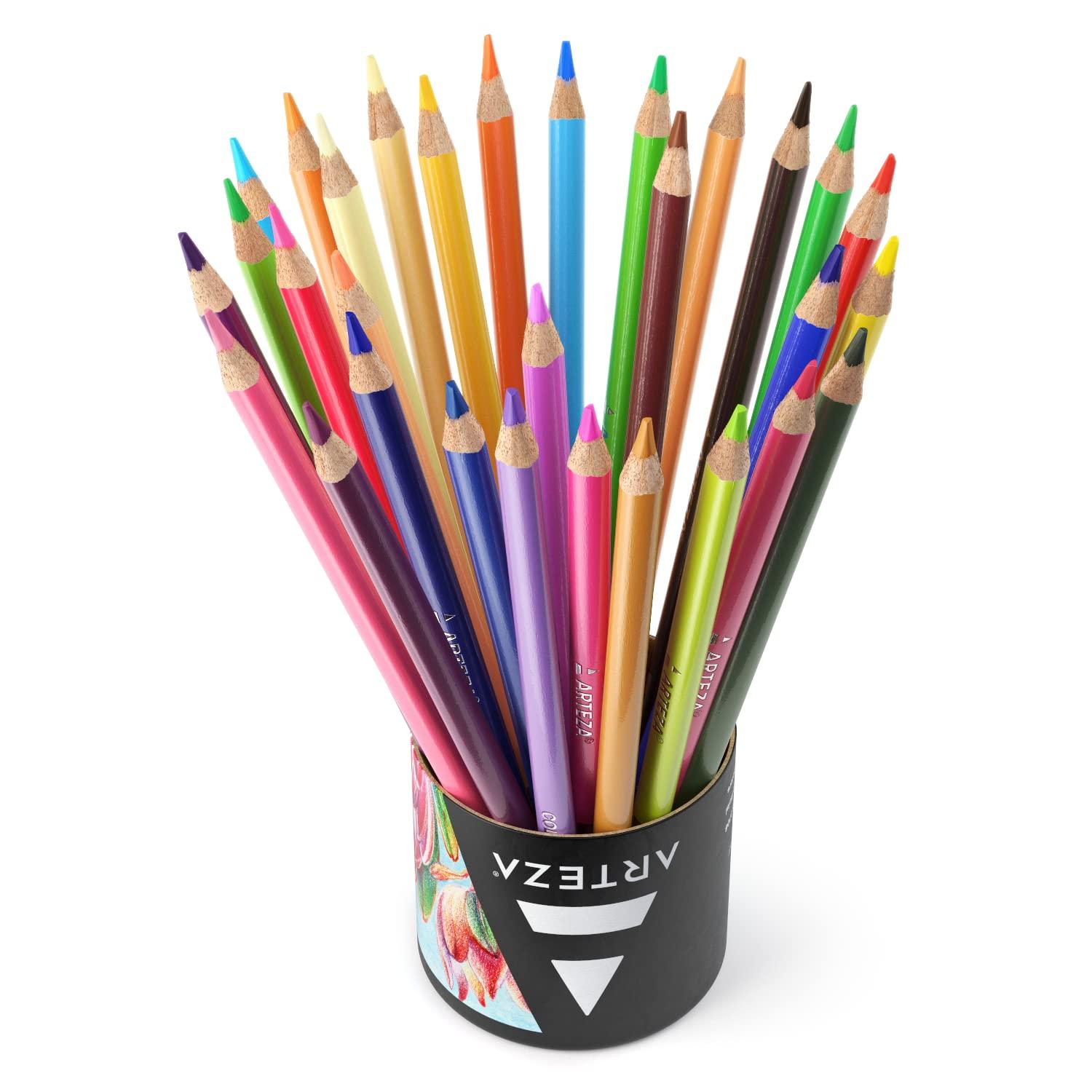 ARTEZA ARTEZA Colored Pencils, 48 Soft Color Pencils, Highly-Pigmented, Wax-Based Coloring Pencils for Artists, and Beginners