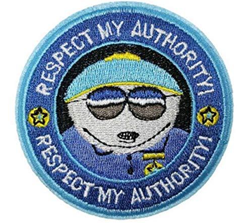 South Park South Cartoon Park Cart Man Respect My Authority Embroidered 3" Tall Iron on Patch