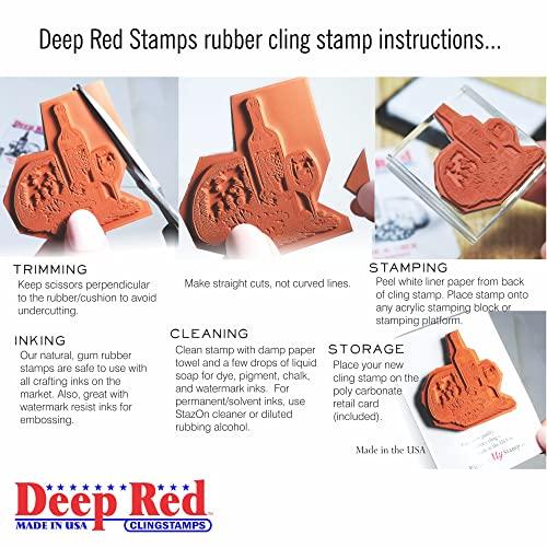 Deep Red Stamps Deep Red Stamps Seashells Rubber Cling Stamp 3 x 2 inches