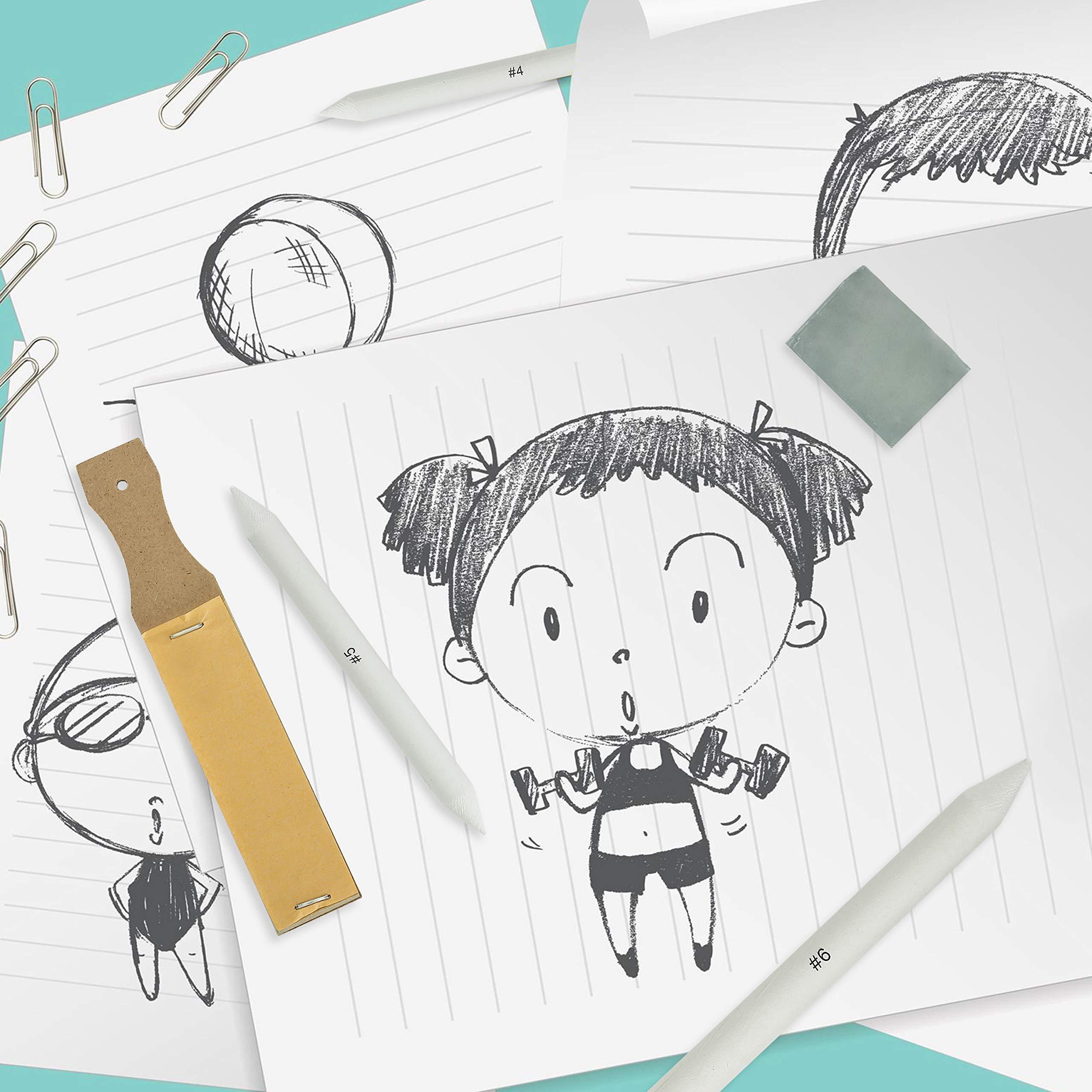 Mr. Pen Mr. Pen - 14 Pack of Blending Stumps, Art Eraser, Blending Sticks for Drawing, Shading Pencils for Sketching