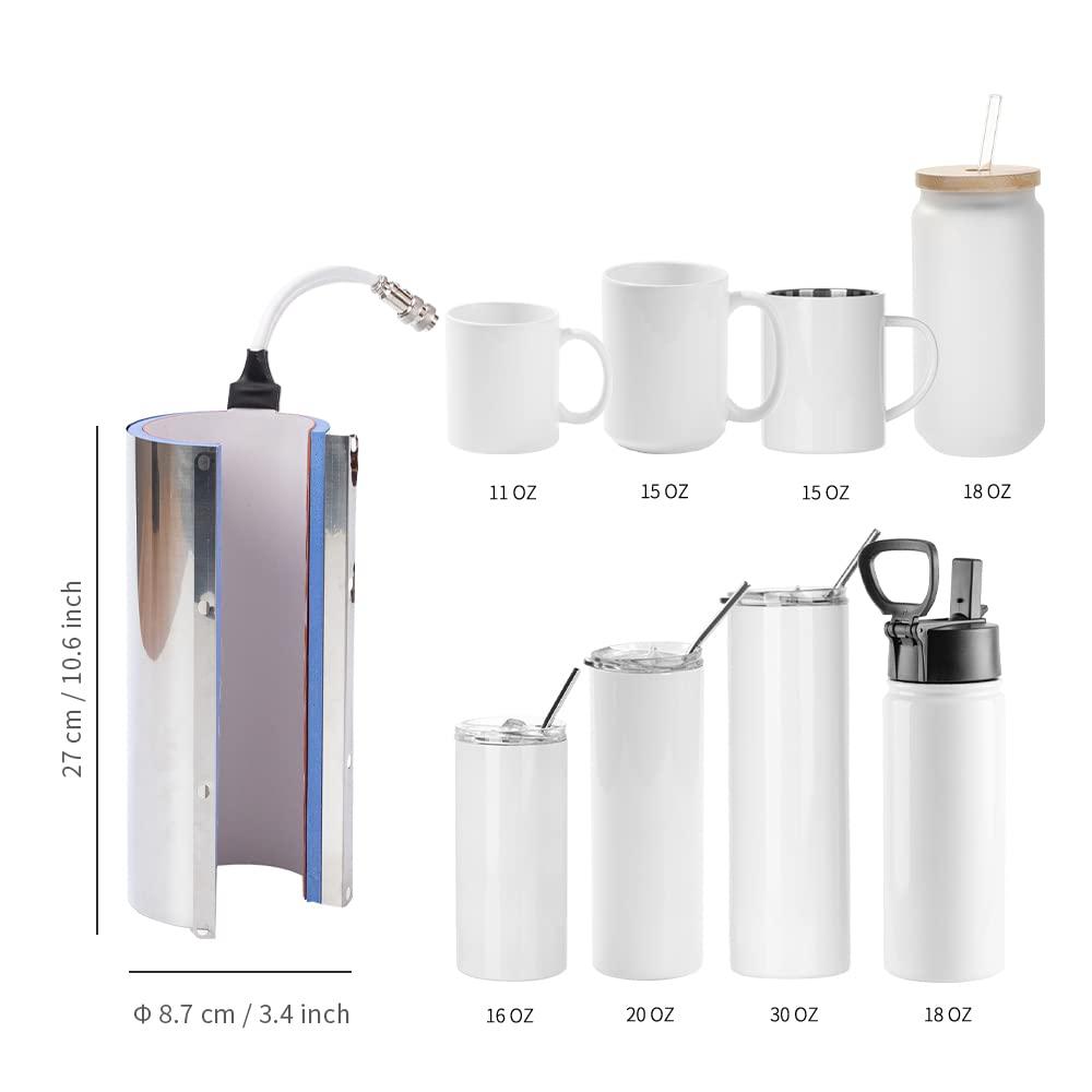 PYD Life PYD Life 5 Pin Connector 30 OZ Tumbler Mug Heat Press Attachment 30 OZ Replacement Heating Element for V3.0 Heat Press Skinny Tumbler Press Machine