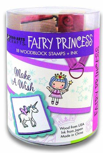 Hero Arts Hero Arts LP199 Ink 'n' Stamp Wood Sets, Fairy Princess