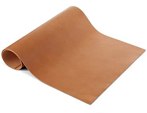 Creation Point CP 4-5 oz Leather Hide - Vegetable Tanned Tooling Leather - Cowhide Leather Sheet 1.6-2.0mm (4" x 4") Pack of 2