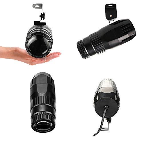 JLPOW Pinspot Light with Remote, JLPOW Super Bright Mirror Ball Spotlight, Mini 15W RGBW LED Beam Spot lights Stage Effect Lighting, Best for DJ Disco Party Bar Club Show Wedding Children's Theater