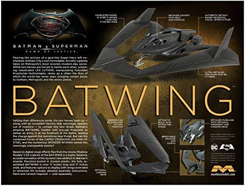 Moebius Models Batman v Superman: Dawn of Justice Batwing Batplane 1:25 Scale Model Kit