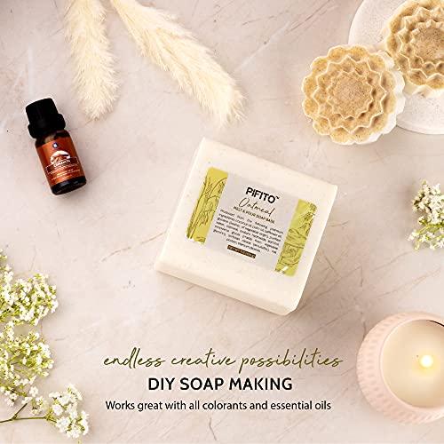 Pifito Pifito Oatmeal Melt and Pour Soap Base (5 lb) ? Bulk Premium 100% Natural Glycerin Soap Base ? Luxurious Soap Making Supplies