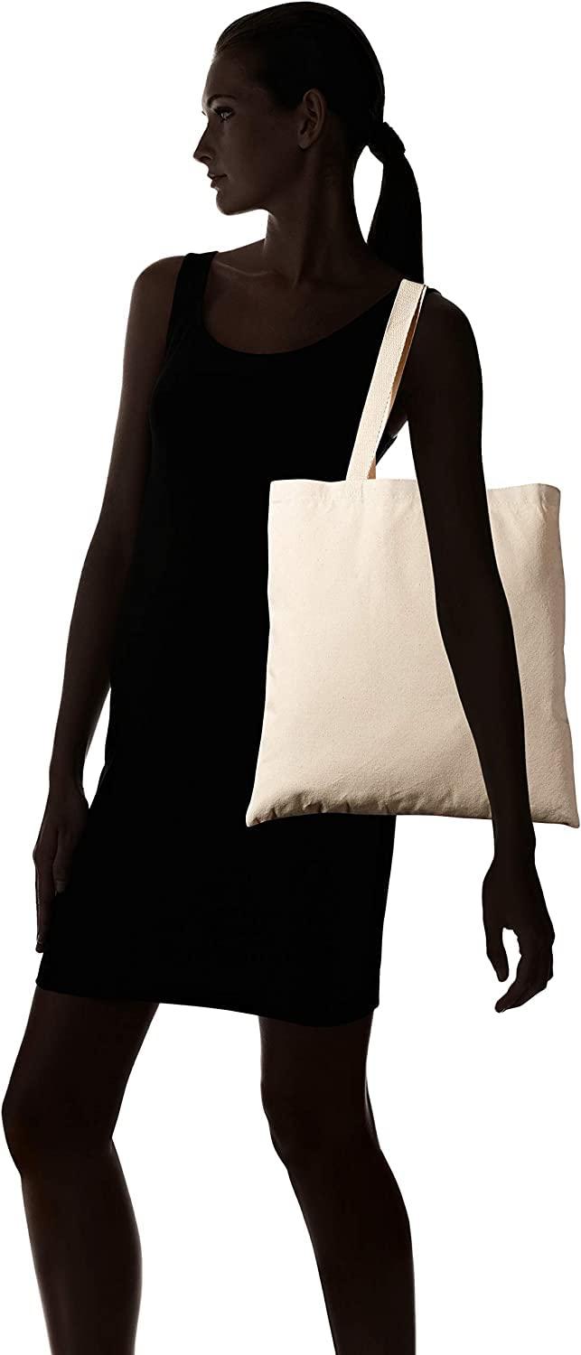 TBF Blank Canvas Tote Bags Wholesale, Bulk Plain Cotton Cloth Fabric Bags for Decorating, Heat Transfer, Printing, DIY, Crafts (12 Bags)