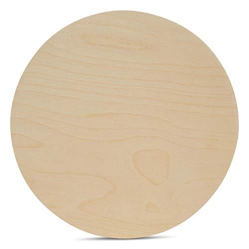 Woodpeckers Wood Circles 24 inch, 1/4 Inch Thick, Birch Plywood Discs, Pack of 2 Unfinished Wood Circles for Crafts, Wood Rounds by Woodpeckers