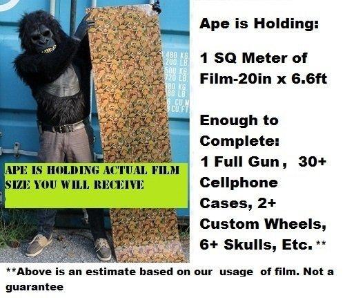 DIP DEMON Sand Skulls Hydrographic Water Transfer Film Hydro Dipping Dip Demon