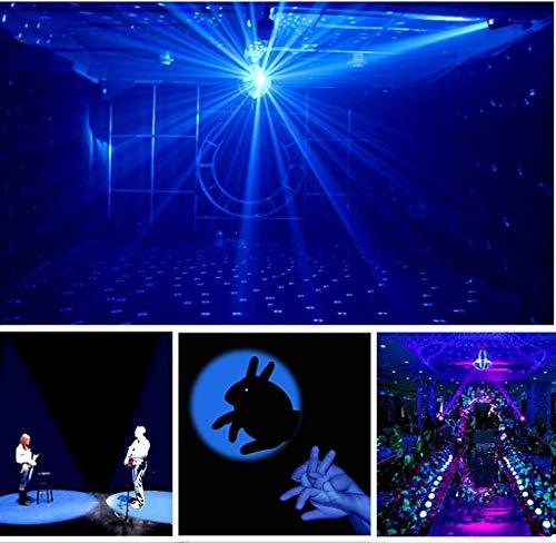 JLPOW Pinspot Light with Remote, JLPOW Super Bright Mirror Ball Spotlight, Mini 15W RGBW LED Beam Spot lights Stage Effect Lighting, Best for DJ Disco Party Bar Club Show Wedding Children's Theater