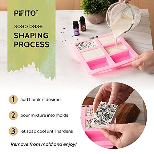 Pifito Pifito Oatmeal Melt and Pour Soap Base (5 lb) ? Bulk Premium 100% Natural Glycerin Soap Base ? Luxurious Soap Making Supplies