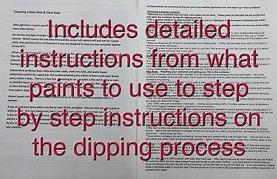 DIP DEMON Combo Kit Big Bad Wolf Hydrographic Water Transfer Film Activator Combo Kit Hydro Dipping Dip Demon