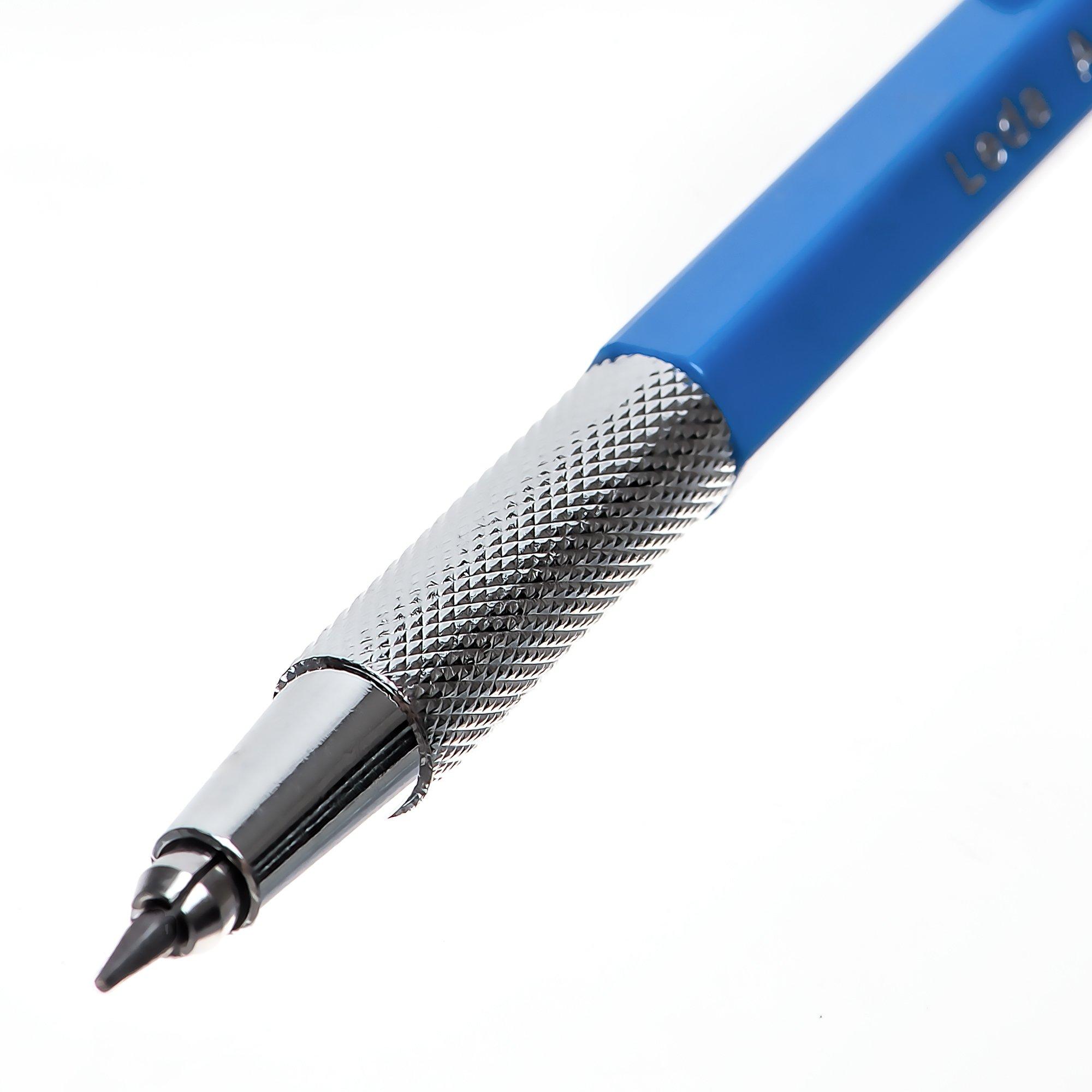 Leda Art Supply Leda Art 2.0 mm Mechanical Drafting Pencil Set with 12 Piece Lead Refill and 1 Sharpener Perfect for Drawing and Sketching Mixed Media Art