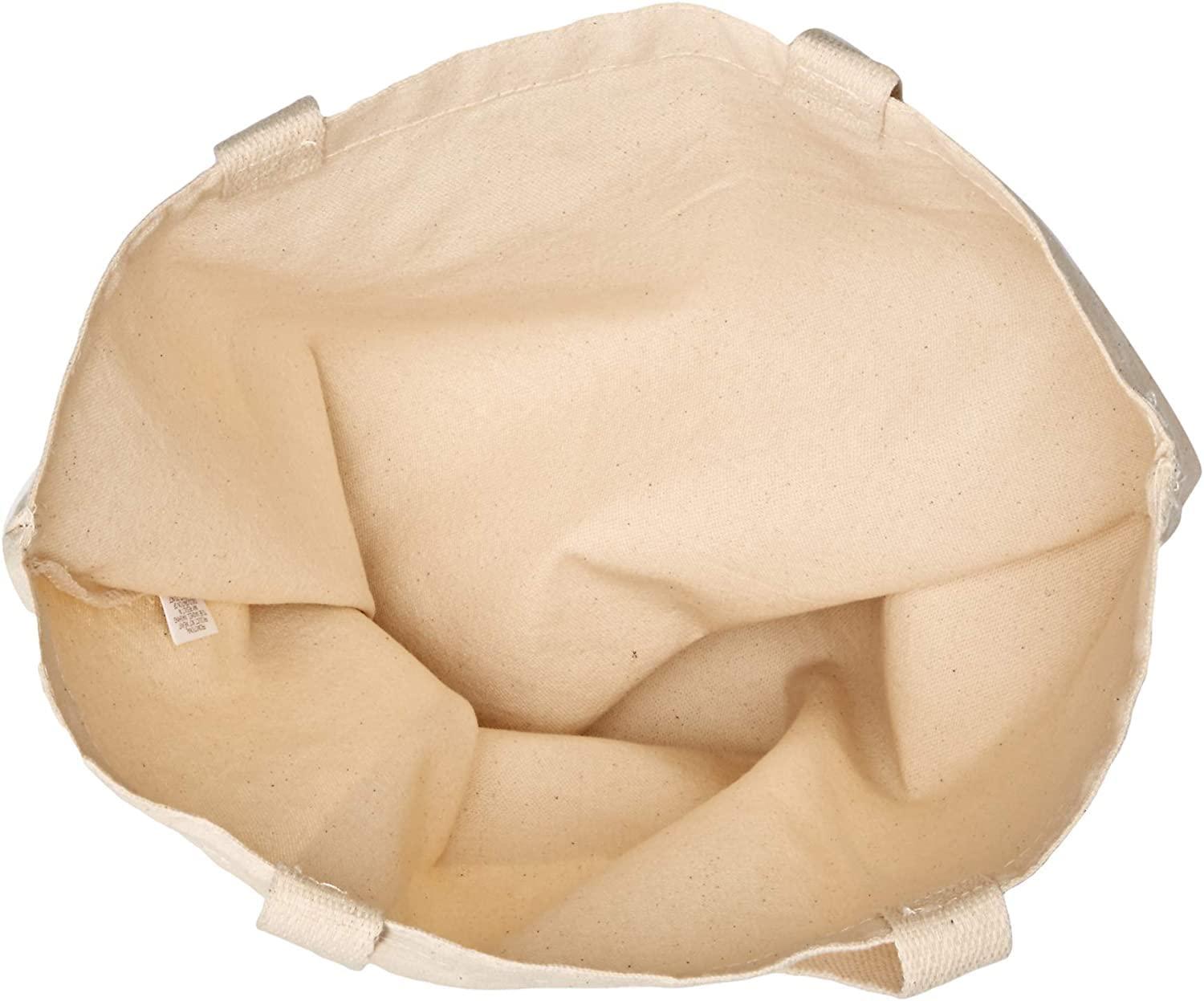 TBF Blank Canvas Tote Bags Wholesale, Bulk Plain Cotton Cloth Fabric Bags for Decorating, Heat Transfer, Printing, DIY, Crafts (12 Bags)