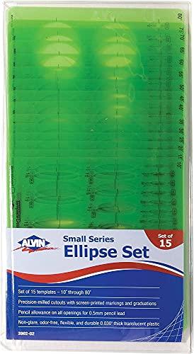 ALVIN Alvin, Series Ellipse Set, Drawing Tool - Set of 15